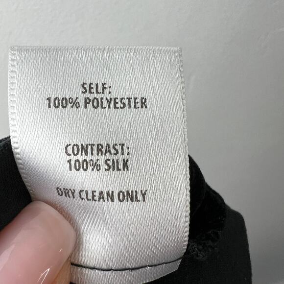 BAILEY 44 Black Velvet Choker V-Neckline Balloon Sleeve Blouse Top Shirt Size S - Picture 10 of 10